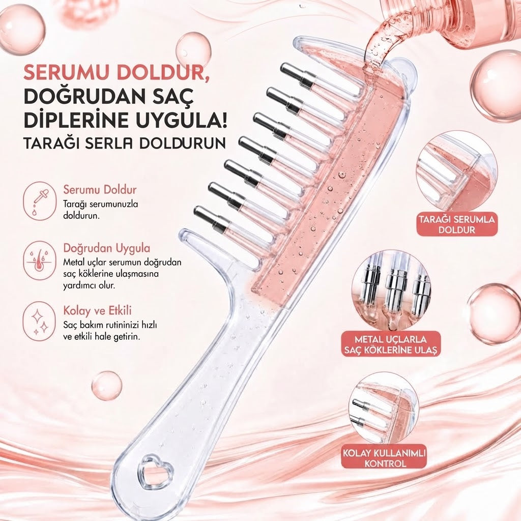 Rootiva™ Saç Kökü Serum Tarağı