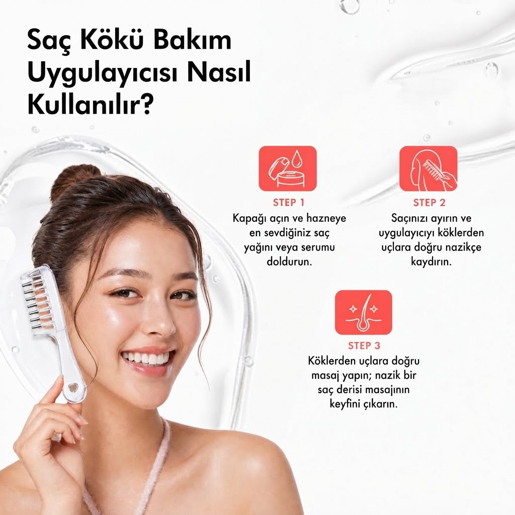 Rootiva™ Saç Kökü Serum Tarağı
